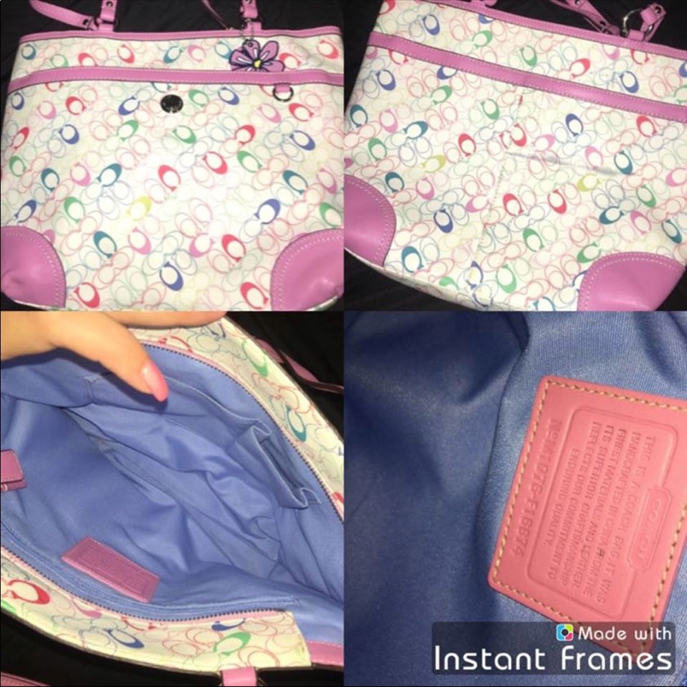 Colorful coach bag!